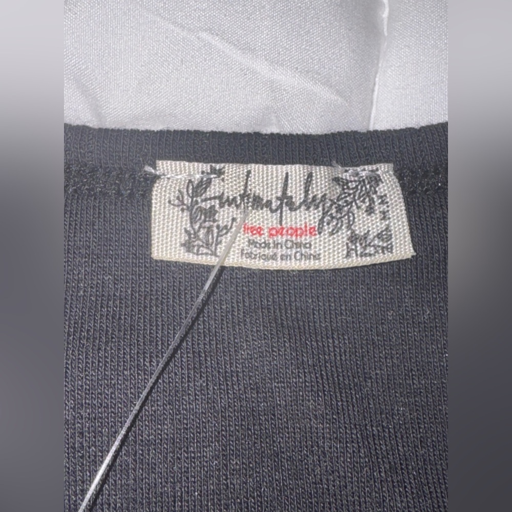 Intimately by Free People Black Baby Tee NWT - Picture 3 of 4
